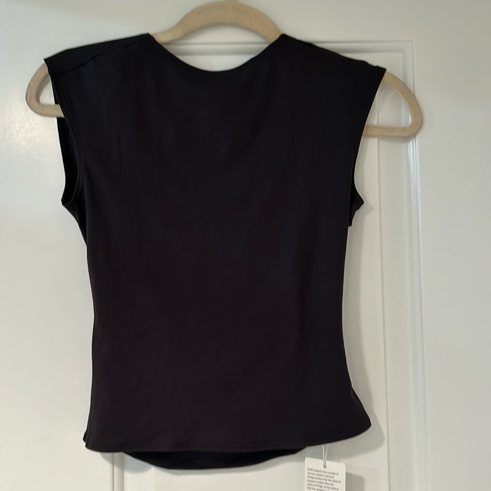 Cool black top with open back